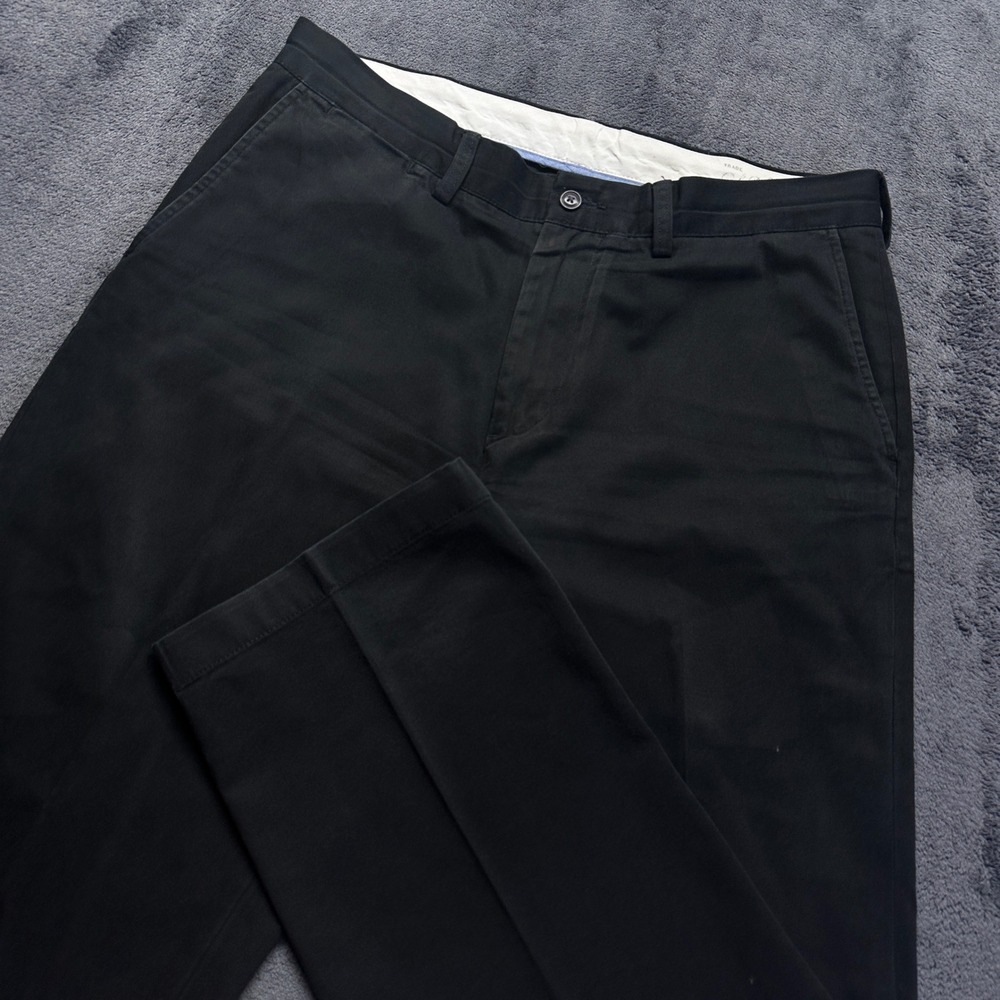 Polo Ralph Lauren Chino Pants Mens 34x30 Black Classic Fit Cotton Trousers